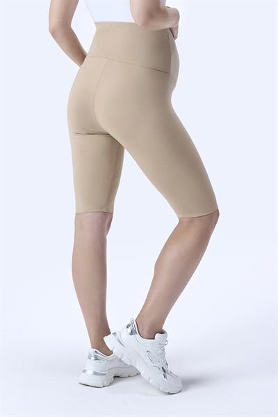 İmaj 715 Bej Renk  Extra Yumuşak Dokulu, Toparlayıcı ve  Esnek Etkili Yüksek Bel Hamile Tayt