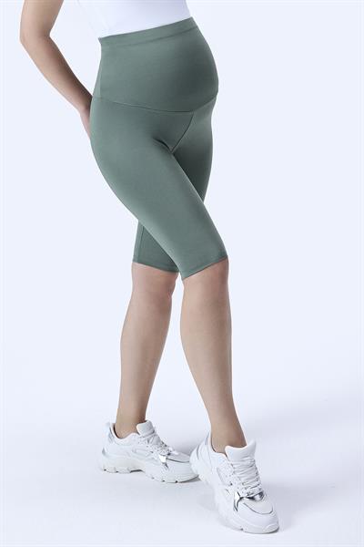 İmaj 715 Yeşil Renk Extra Yumuşak Dokulu, Toparlayıcı ve  Esnek Etkili Yüksek Bel Hamile Tayt