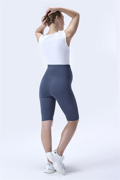 İmaj 715 Gri Renk  Extra Yumuşak Dokulu, Toparlayıcı ve  Esnek Etkili Yüksek Bel Hamile Tayt