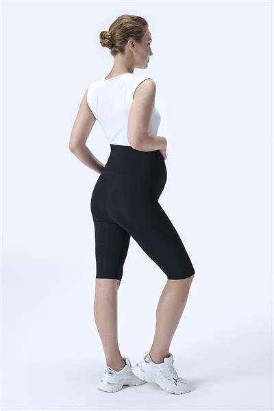 İmaj 715 Siyah Renk Extra Yumuşak Dokulu, Toparlayıcı ve  Esnek Etkili Yüksek Bel Hamile Tayt