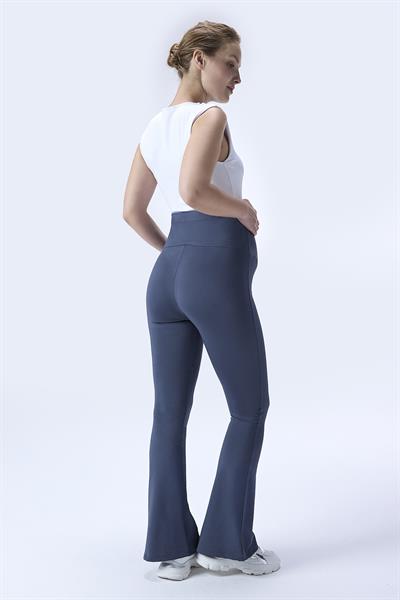 İmaj 716 Gri Renk Extra Yumuşak Dokulu, Toparlayıcı ve  Esnek Etkili Yüksek Bel Hamile Tayt