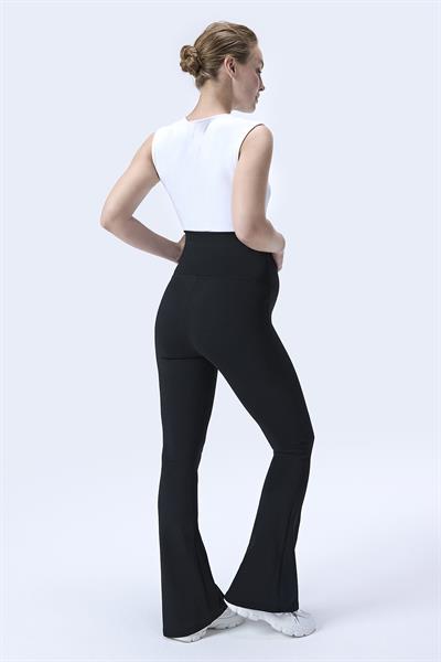 İmaj 716 Siyah Renk Extra Yumuşak Dokulu, Toparlayıcı ve  Esnek Etkili Yüksek Bel Hamile Tayt