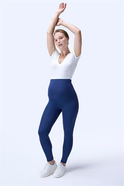 İmaj 714 Lacivert Renk Extra Yumuşak Dokulu, Toparlayıcı ve  Esnek Etkili Yüksek Bel Hamile Tayt