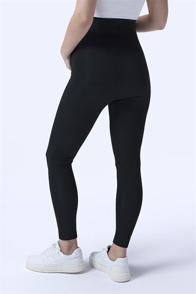 İmaj 714 Siyah Renk Extra Yumuşak Dokulu, Toparlayıcı ve  Esnek Etkili Yüksek Bel Hamile Tayt