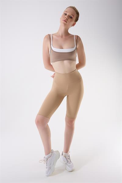 İmaj 705 Bej Renk Ekstra Yumuşak Dokulu,Toparlayıcı ve Esnek Etkili Normal Bel Tayt