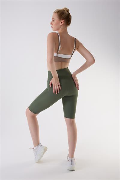 İmaj 705 Yeşil Renk Ekstra Yumuşak Dokulu, Toparlayıcı ve Esnek Etkili Normal Bel Tayt