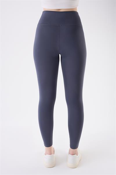 İmaj 706 Gri Renk Ekstra Yumuşak Dokulu, Toparlayıcı ve Esnek Etkili Yüksek Bel Tayt