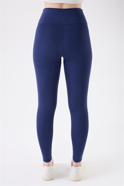 İmaj 706 Lacivert Renk Ekstra Yumuşak Dokulu, Toparlayıcı ve Esnek Etkili Yüksek Bel Tayt