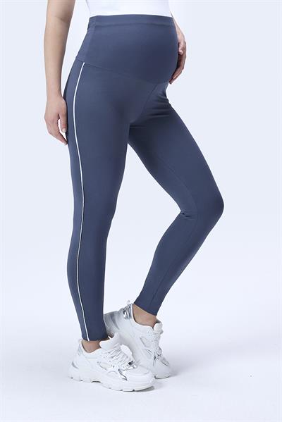 İmaj 356 Gri Renk Biyeli Toparlayıcı ve Extra Esnek Etkili Yüksek Bel Hamile Tayt