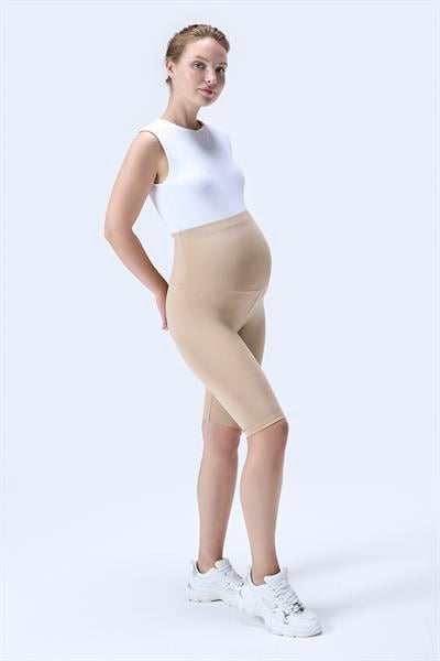 İmaj 349 Bej Renk Toparlayıcı ve Extra Esnek Etkili Yüksek Bel Hamile Tayt