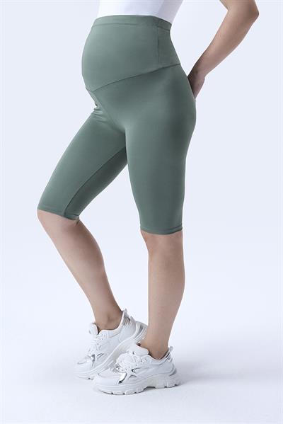 İmaj 349 Yeşil Renk Toparlayıcı ve Extra Esnek Etkili Yüksek Bel Hamile Tayt