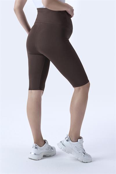 İmaj 349 Kahverengi Renk Toparlayıcı ve Extra Esnek Etkili Yüksek Bel Hamile Tayt