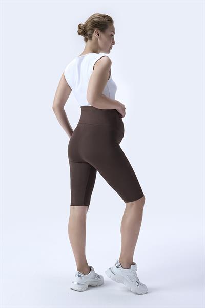 İmaj 349 Kahverengi Renk Toparlayıcı ve Extra Esnek Etkili Yüksek Bel Hamile Tayt