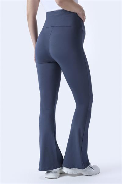 İmaj 436 Gri Renk Toparlayıcı ve Extra Esnek Etkili Yüksek Bel İspanyol Paça Hamile Tayt