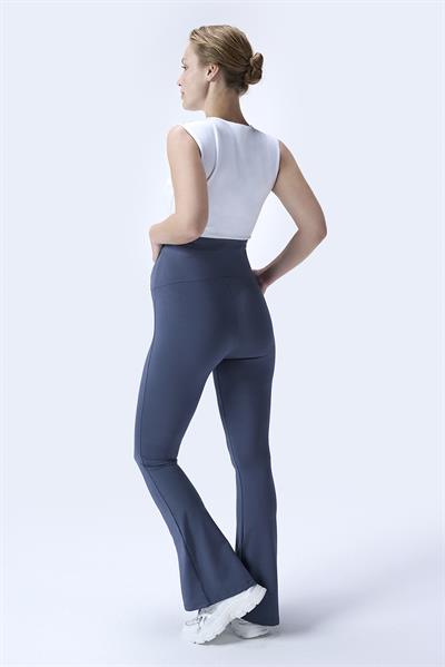 İmaj 436 Gri Renk Toparlayıcı ve Extra Esnek Etkili Yüksek Bel İspanyol Paça Hamile Tayt