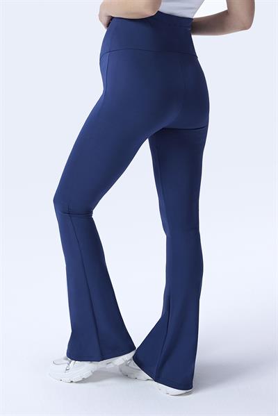 İmaj 436 Lacivert Renk Toparlayıcı ve Extra Esnek Etkili Yüksek Bel İspanyol Paça Hamile Tayt