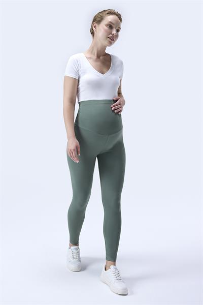 İmaj 344 Yeşil Renk Toparlayıcı ve Extra Esnek Etkili Yüksek Bel Hamile Tayt