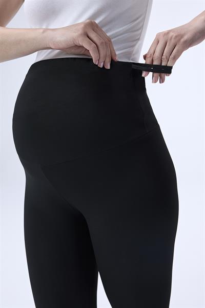 İmaj 344 Siyah Renk Toparlayıcı ve Extra Esnek Etkili Yüksek Bel Hamile Tayt