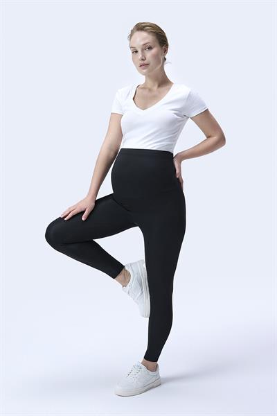 İmaj 344 Siyah Renk Toparlayıcı ve Extra Esnek Etkili Yüksek Bel Hamile Tayt