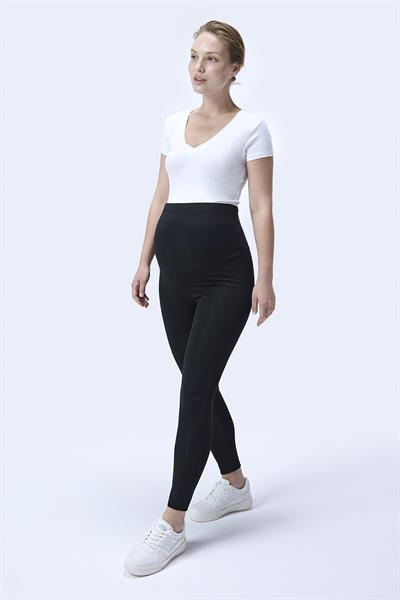 İmaj 344 Siyah Renk Toparlayıcı ve Extra Esnek Etkili Yüksek Bel Hamile Tayt