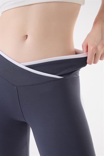 İmaj 489 Gri Renk Toparlayıcı ve Extra Esnek Etkili Normal Bel Tayt