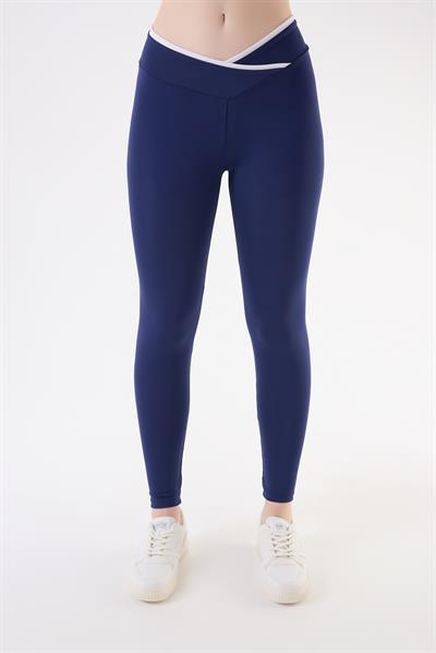 İmaj 489 Lacivert Renk Toparlayıcı ve Extra Esnek Etkili Normal Bel Tayt