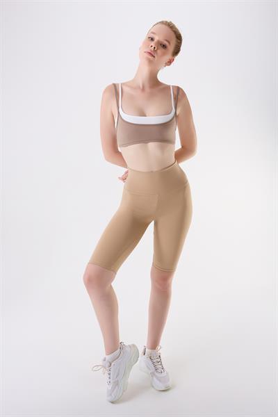 İmaj 425 Bej Renk Toparlayıcı ve Extra Esnek Etkili Yüksek Bel Tayt