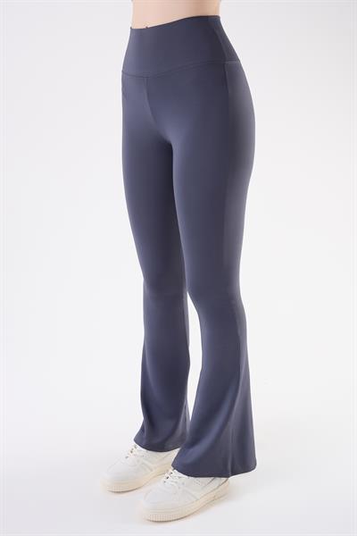 İmaj 434 Gri Renk Toparlayıcı ve Extra Esnek Etkili Yüksek Bel İspanyol Paça Tayt