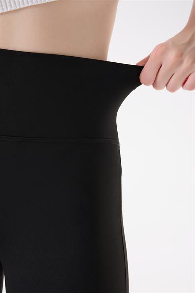 İmaj 434 Siyah Renk Toparlayıcı ve Extra Esnek Etkili Yüksek Bel İspanyol Paça Tayt