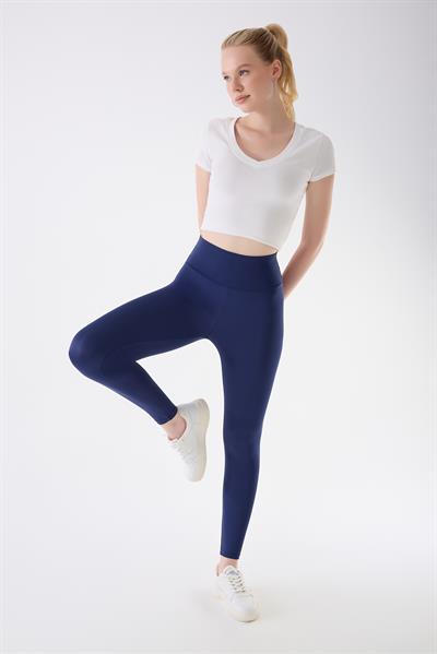 İmaj 490 Lacivert Renk Toparlayıcı ve Extra Esnek Etkili Yüksek Bel Tayt