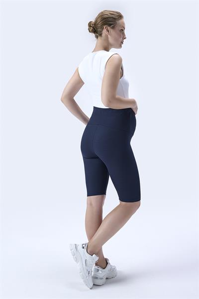 İmaj 364 Lacivert Fitilli Toparlayıcı ve Extra Esnek Etkili Yüksek Bel Hamile Tayt