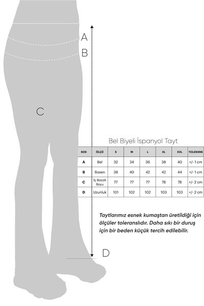 İmaj 486 Gri Renk Toparlayıcı ve Extra Esnek Etkili Normal Bel İspanyol Paça Tayt