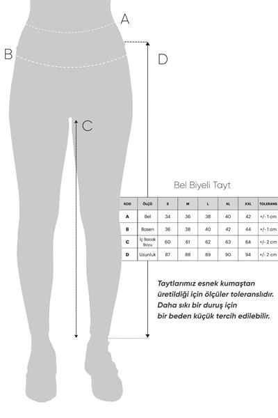 İmaj 489 Gri Renk Toparlayıcı ve Extra Esnek Etkili Normal Bel Tayt