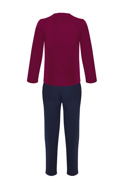 İmaj 8400 Bordo Renk 4 lü Erkek Pijama Takımı