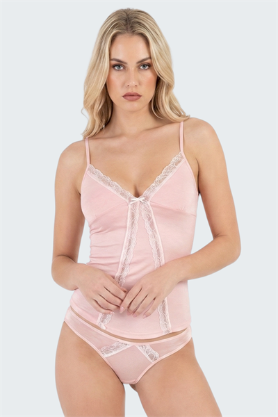 Luw 8650 Pudra Renk 2li Atlet Dantelli Takım