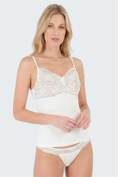 Luw 8700 Ekru Renk 2li Atlet Dantelli Takım