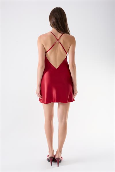 İmaj 4001 Bordo Renk Saten 6lı Çeyiz Seti