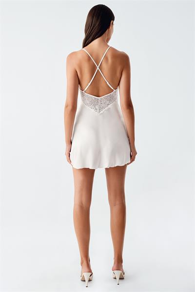 İmaj 1002 Ekru Renk Saten 6lı Çeyiz Seti