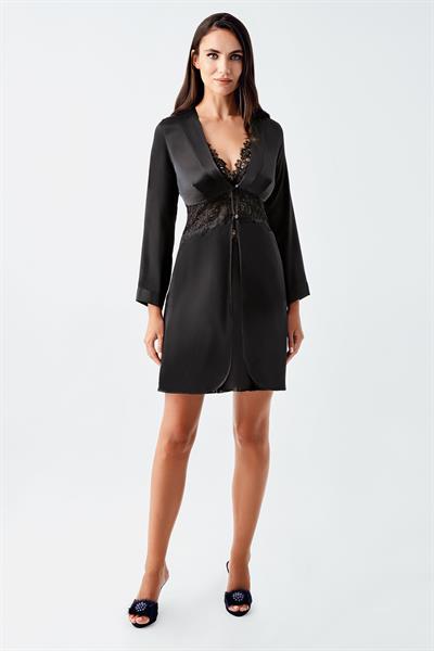 İmaj 4010 Siyah Renk Saten 6lı Çeyiz Seti