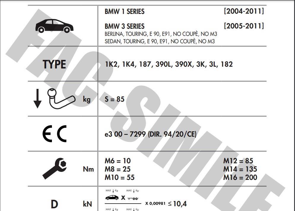 BMW 1 SERİSİ - 3 SERİSİ YATAY SÖKTAK