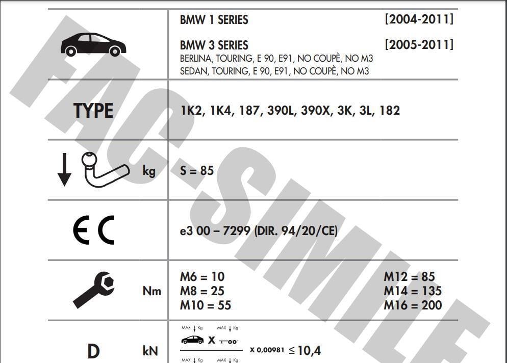 BMW 1 SERİSİ - 3 SERİSİ DİKEY SÖKTAK