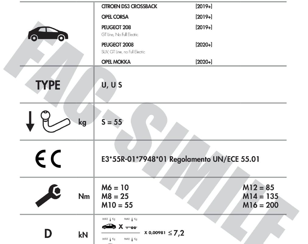 OPEL MOKKA - CORSA - PEUGEOT 2008 - 208 - CİTROEN DS3