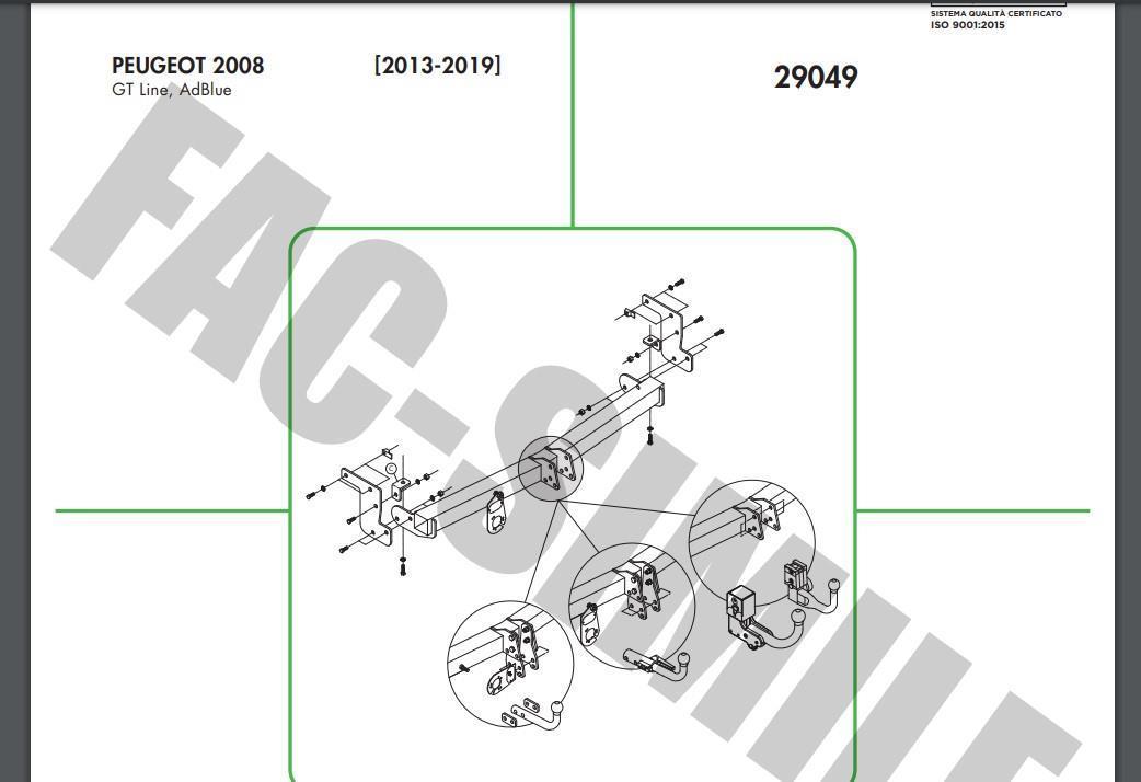 DİKEY SÖKTAK PEUGEOT 2008