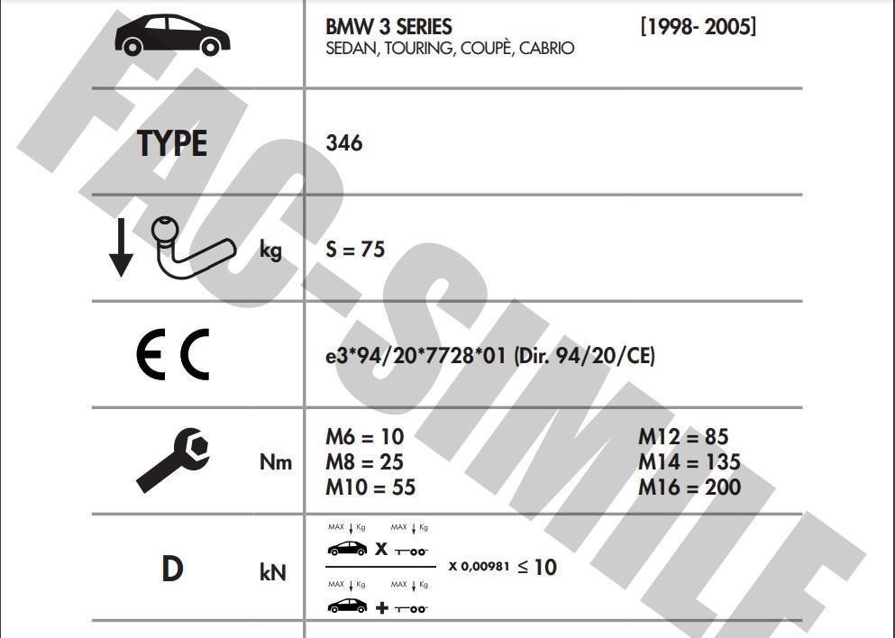 DİKEY SÖKTAK BMW 3 SERİSİ