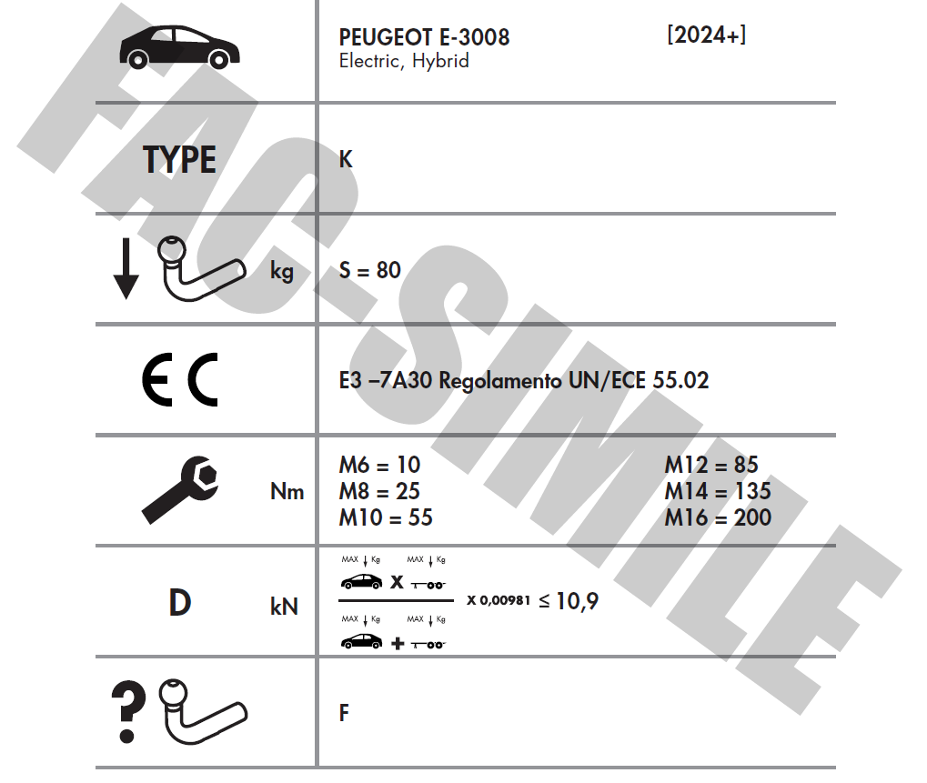 YATAY SÖKTAK PEUGEOT 3008 ELEKTRİK VE HİBRİT