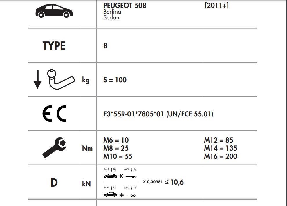 DİKEY SÖKTAK PEUGEOT 508 