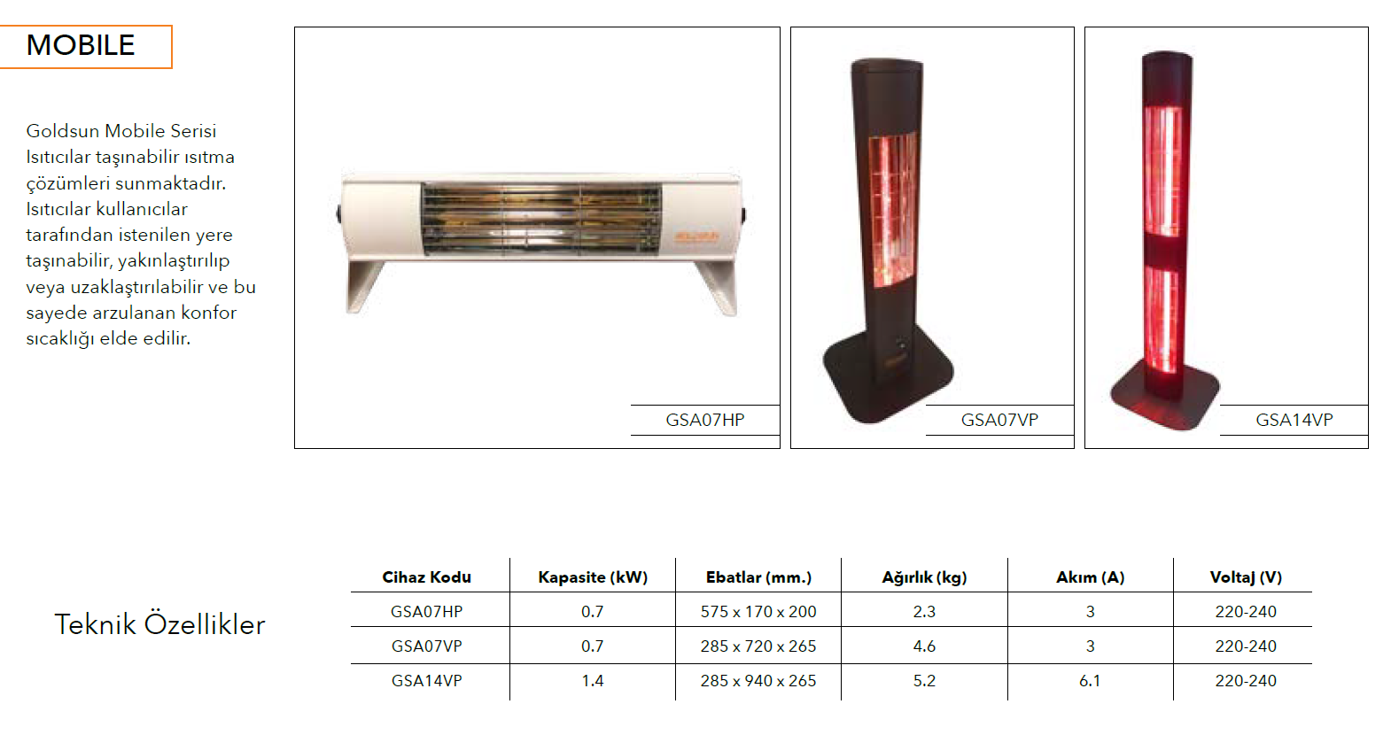 GOLDSUN AQUA PORTATİF 700 W