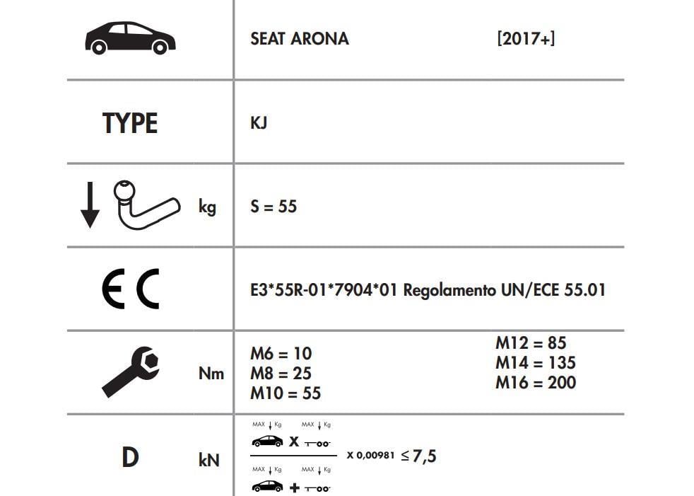 YATAY SÖKTAK SEAT ARONA