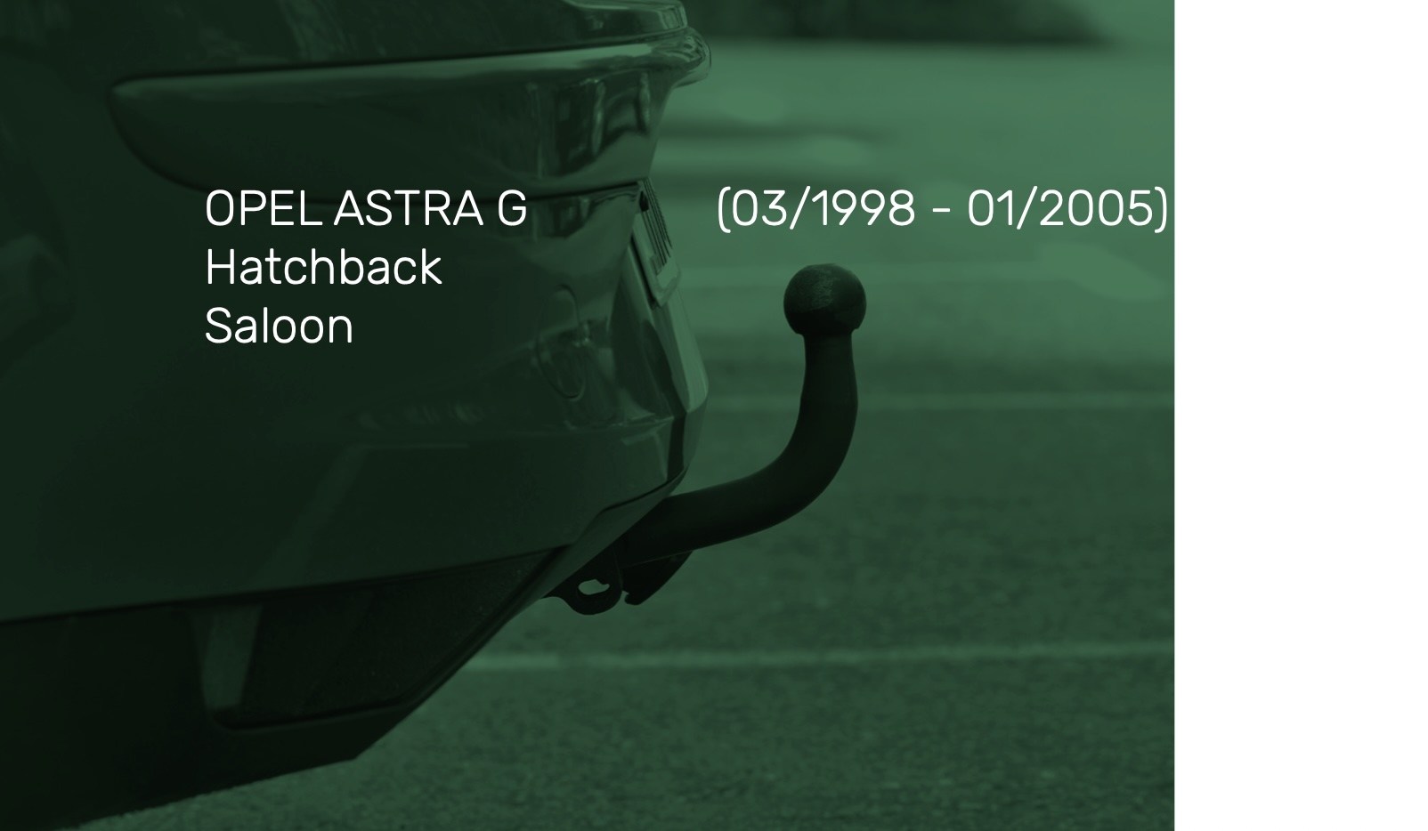 OPEL ASTRA G Sedan ve Hatchback  (03/1998 - 01/2005)