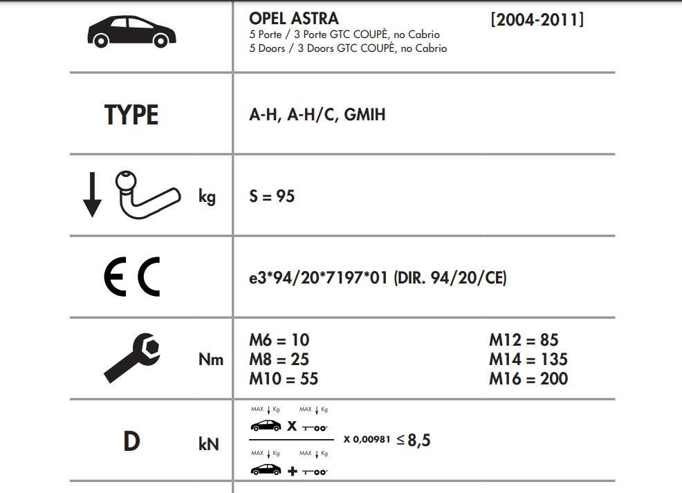 YATAY SÖKTAK OPEL ASTRA